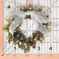 Christmas Tree Wreath from Upcycled Wine Bottle