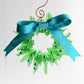 Christmas Tree Wreath from Upcycled Wine Bottle