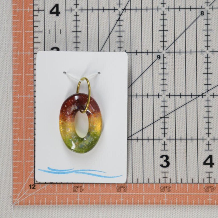 Fall Colors Dichroic Glass Pendant