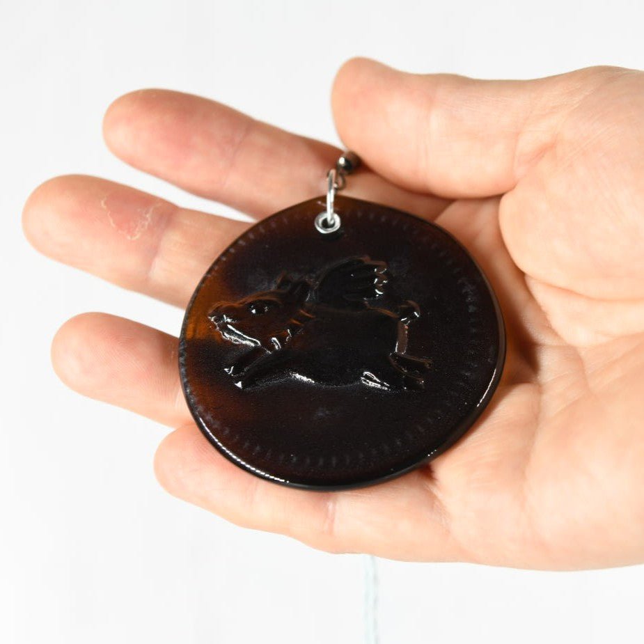 Flying Pig Suncatcher