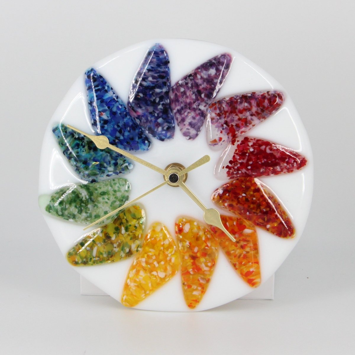 Glass Rainbow Clock