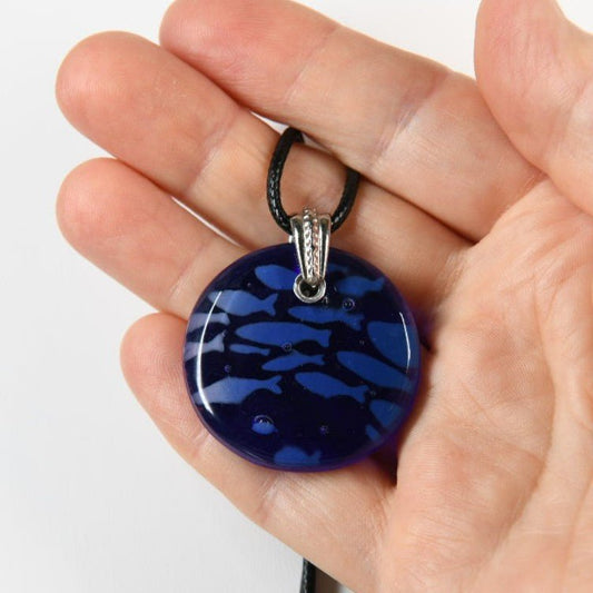 Glass School of Fish Pendant