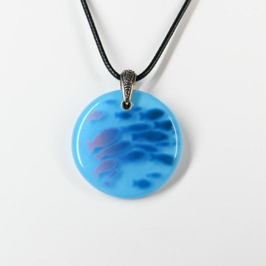Glass School of Fish Pendant