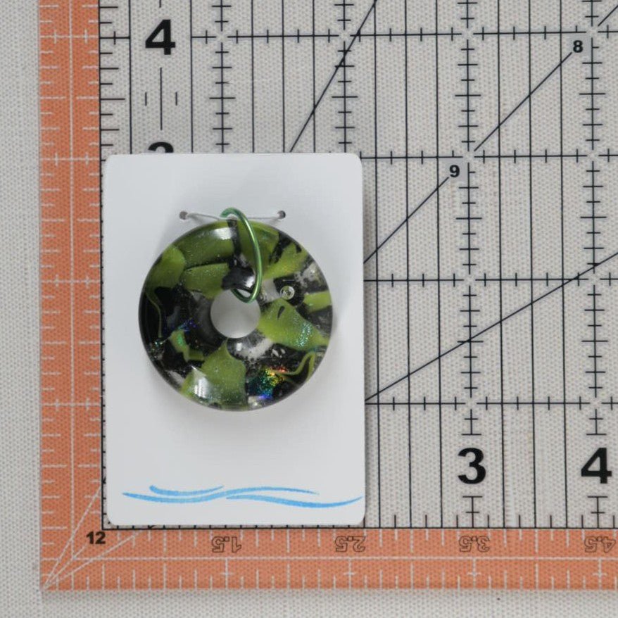 Green Dichroic Glass Pendant