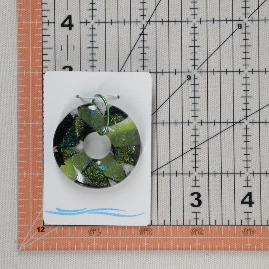 Green Dichroic Glass Pendant - SnarkyFish