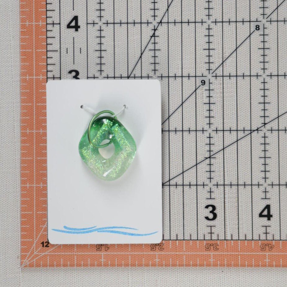 Green Dichroic Glass Pendant - SnarkyFish