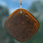 Honeycomb with Small Bees Recycled Bottle Bottom Suncatcher