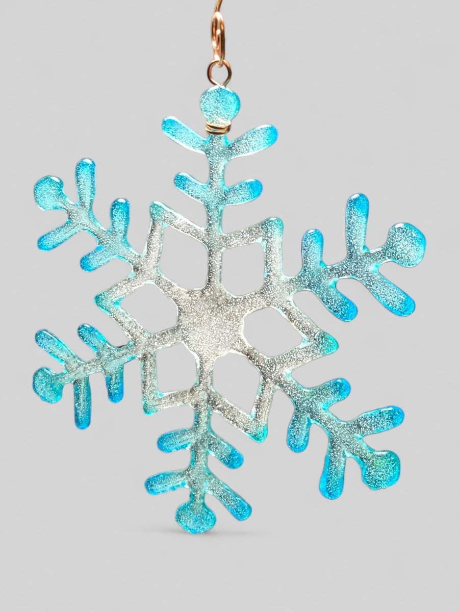 Large Glass Snowflake Ornament