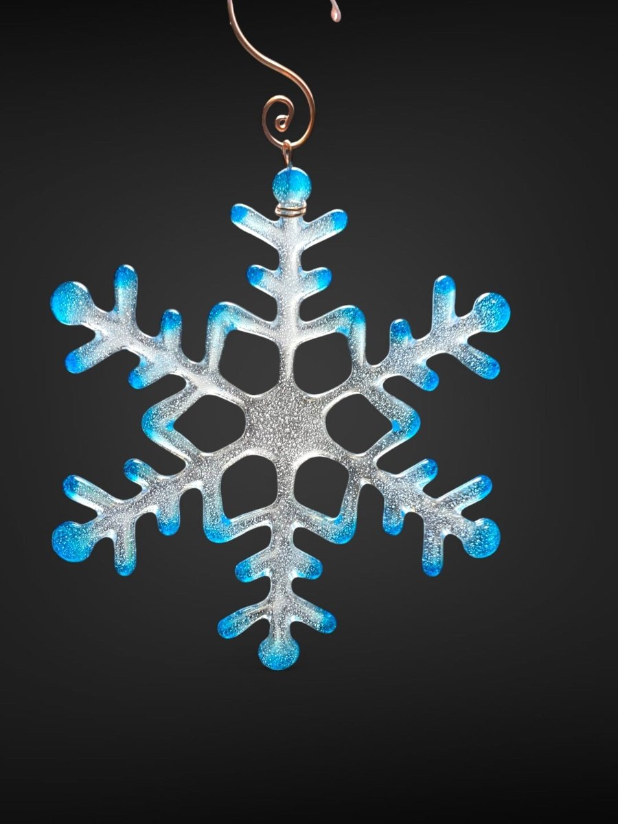 Large Glass Snowflake Ornament