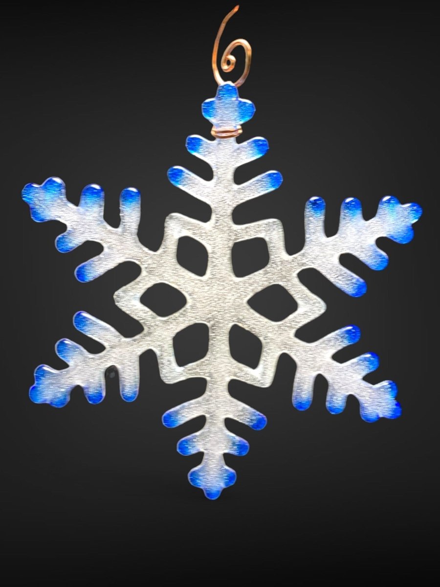 Large Glass Snowflake Ornament