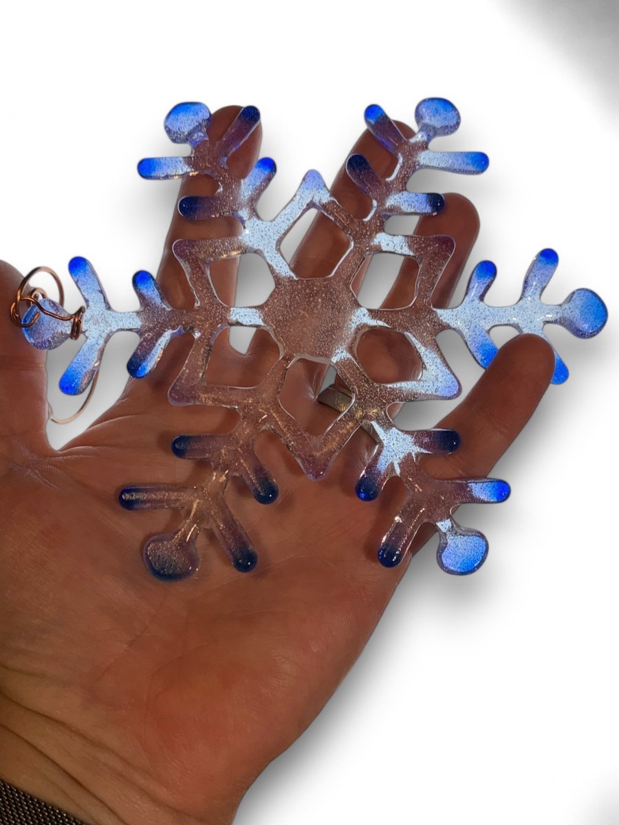 Large Glass Snowflake Ornament