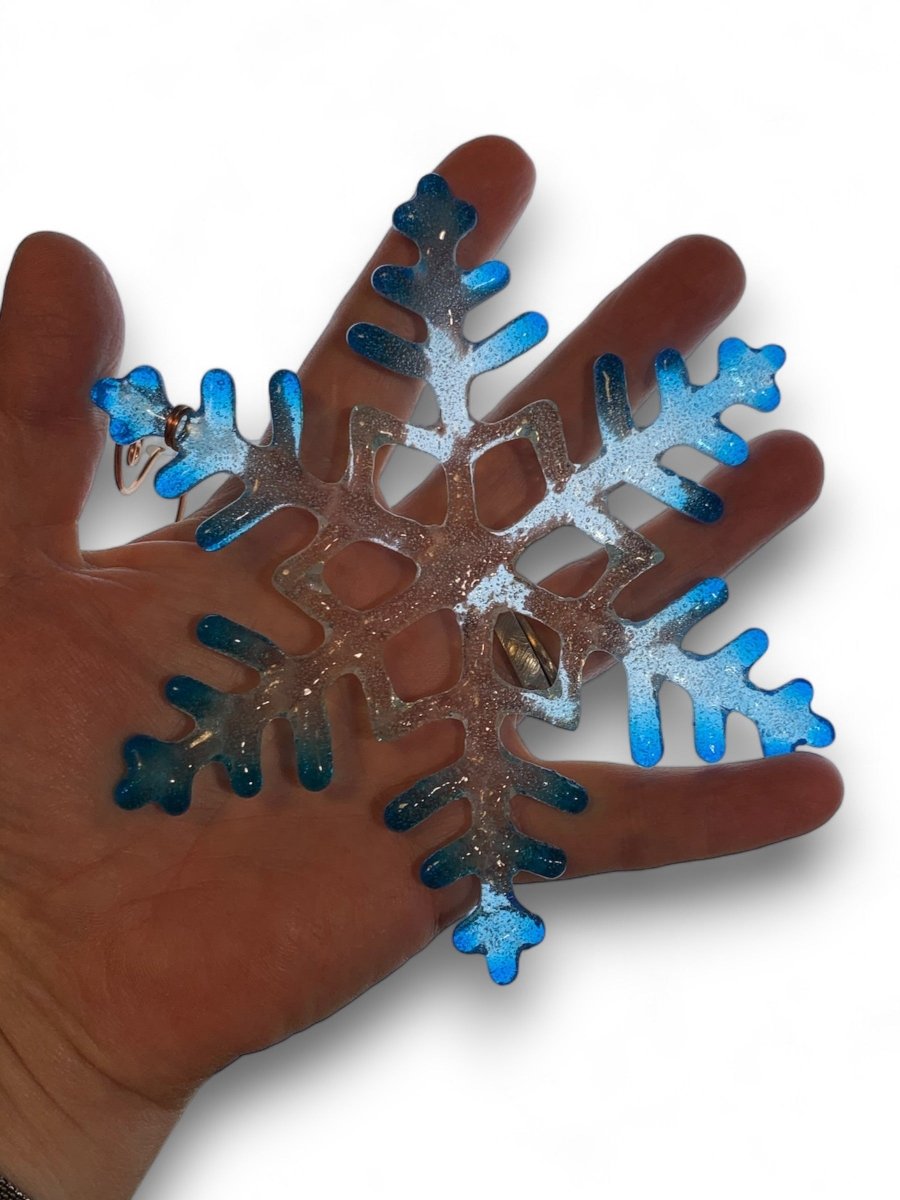 Large Glass Snowflake Ornament