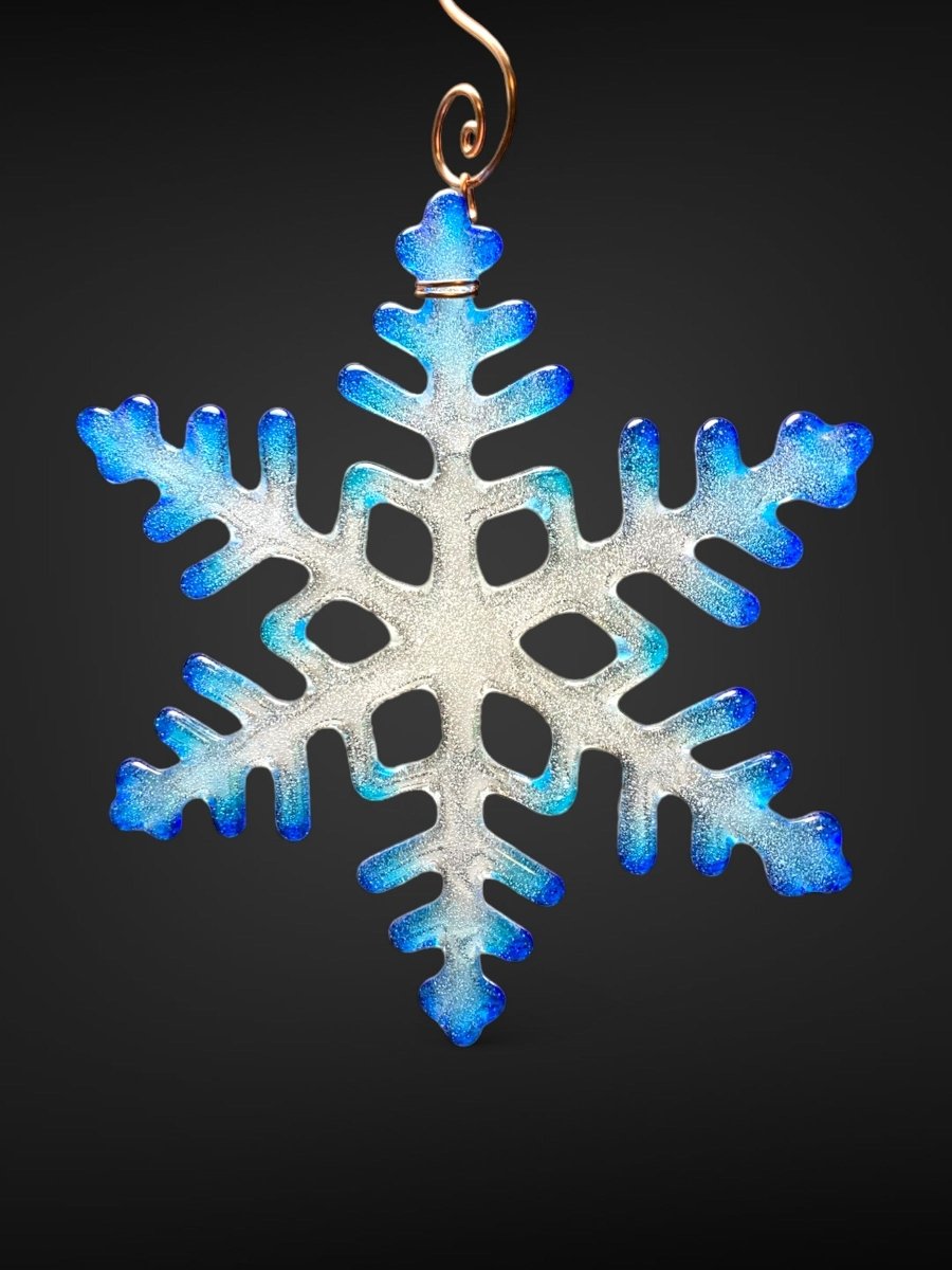 Large Glass Snowflake Ornament