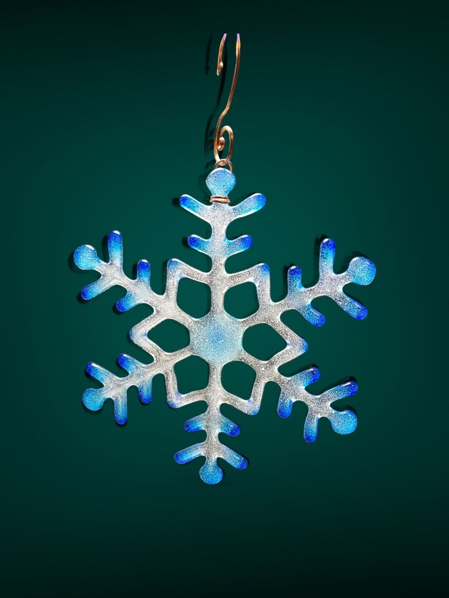 Large Glass Snowflake Ornament