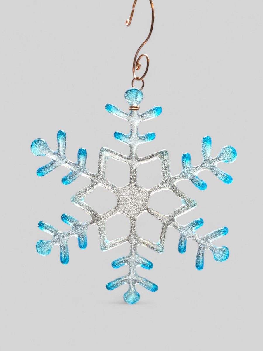 Large Glass Snowflake Ornament