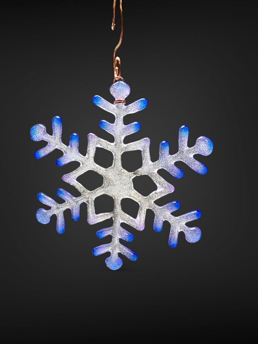 Large Glass Snowflake Ornament