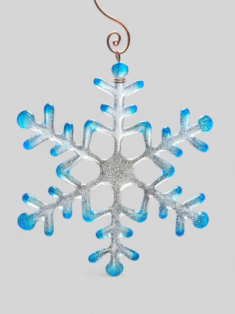 Large Glass Snowflake Ornament