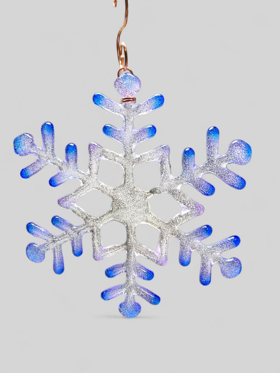 Large Glass Snowflake Ornament