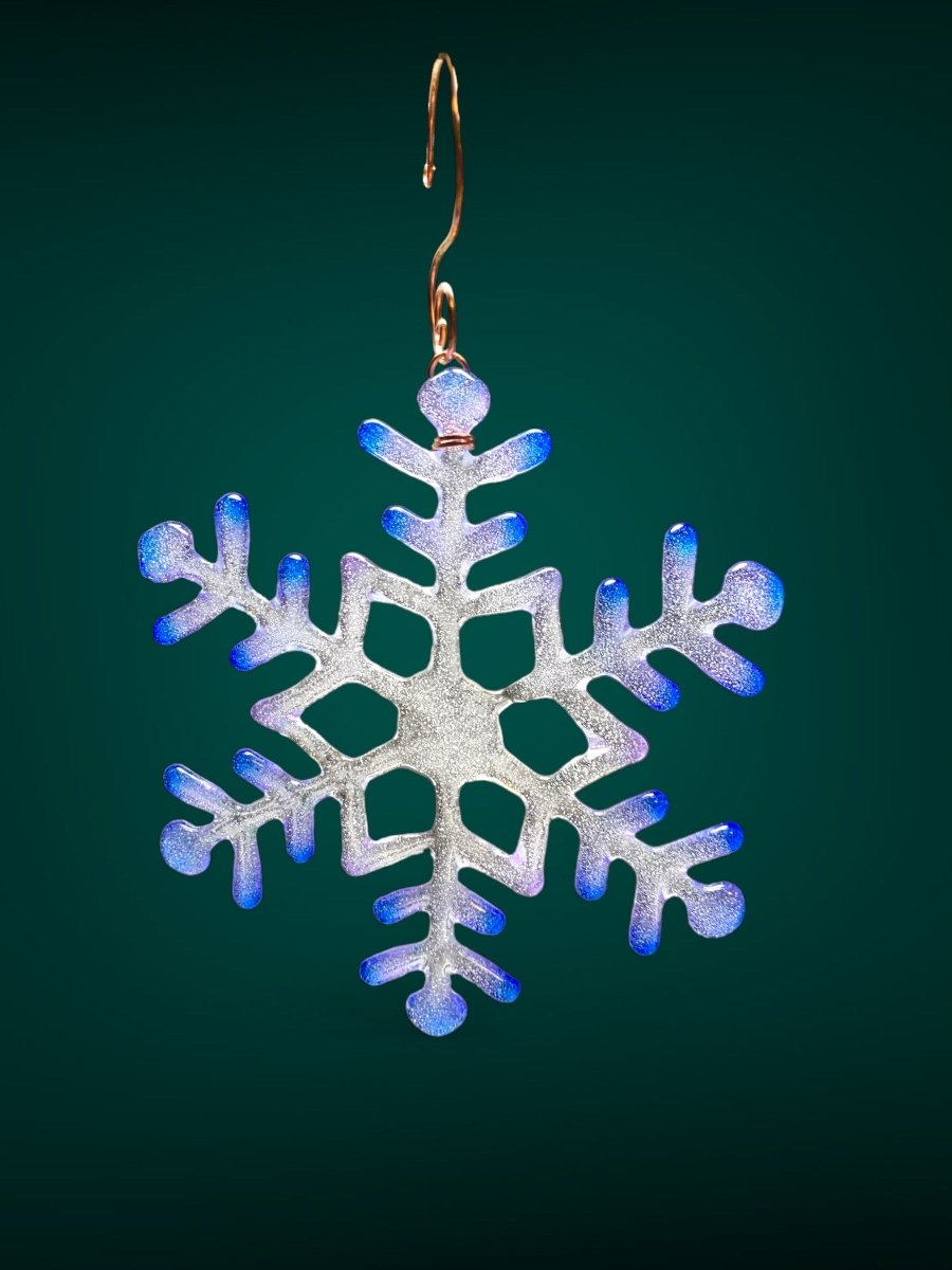 Large Glass Snowflake Ornament