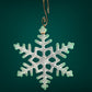 Large Glass Snowflake Ornament