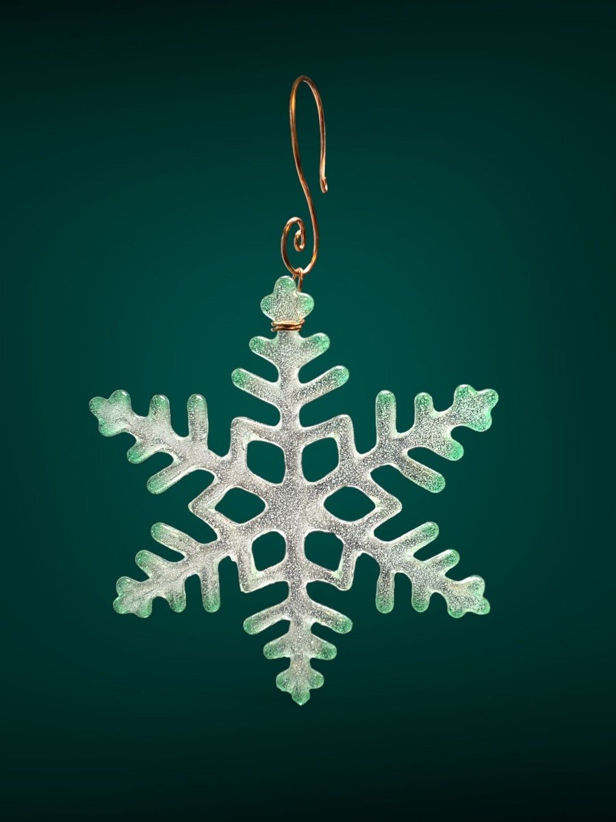 Large Glass Snowflake Ornament