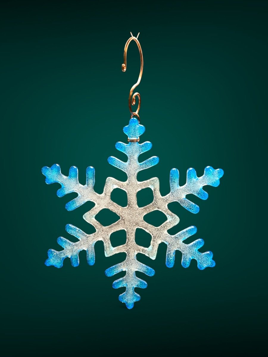 Large Glass Snowflake Ornament