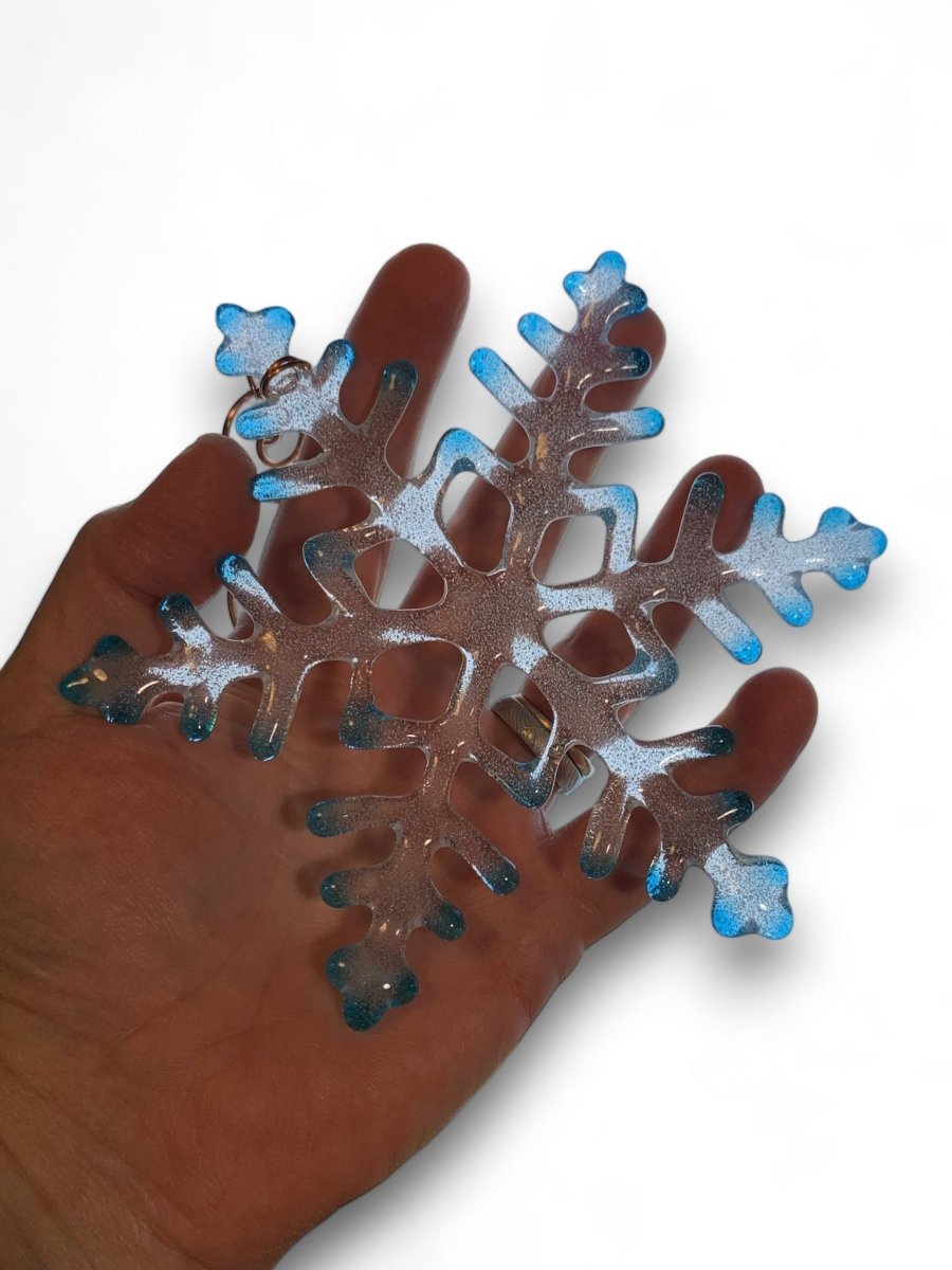 Large Glass Snowflake Ornament