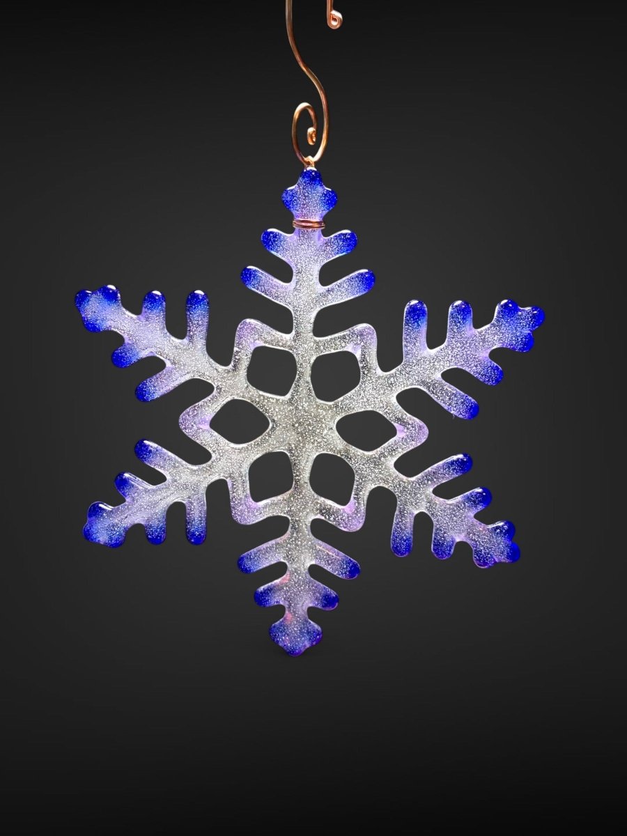 Large Glass Snowflake Ornament