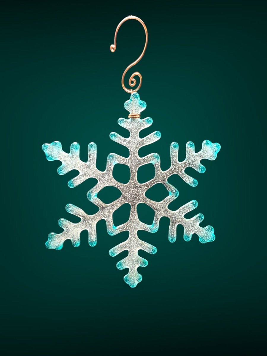 Large Glass Snowflake Ornament