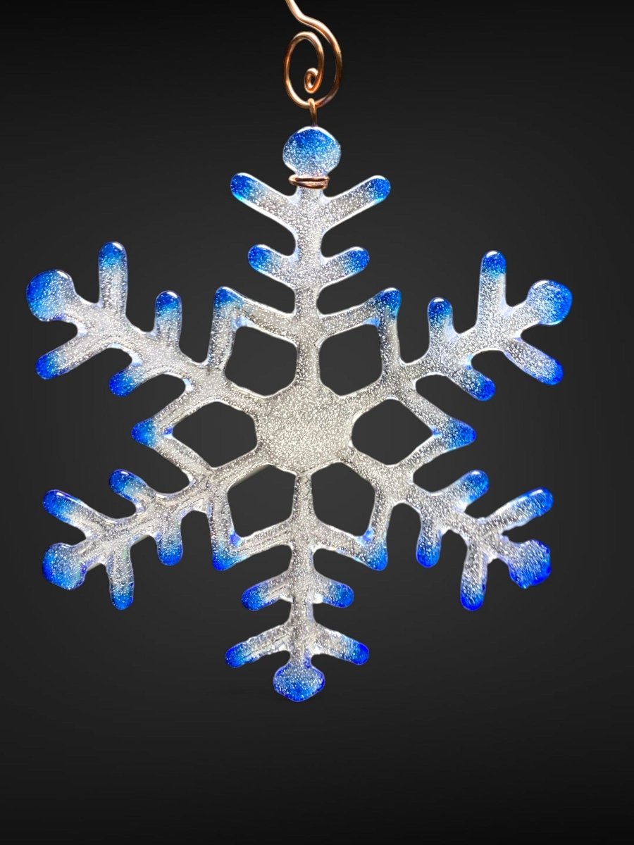 Large Glass Snowflake Ornament