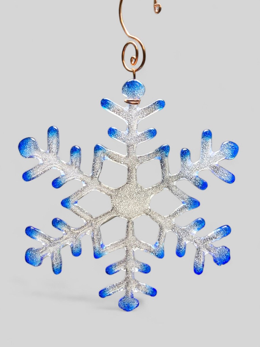 Large Glass Snowflake Ornament