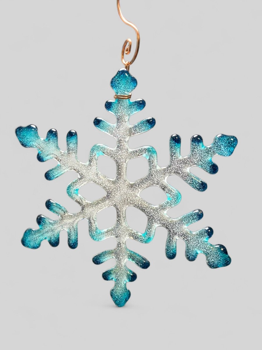 Large Glass Snowflake Ornament