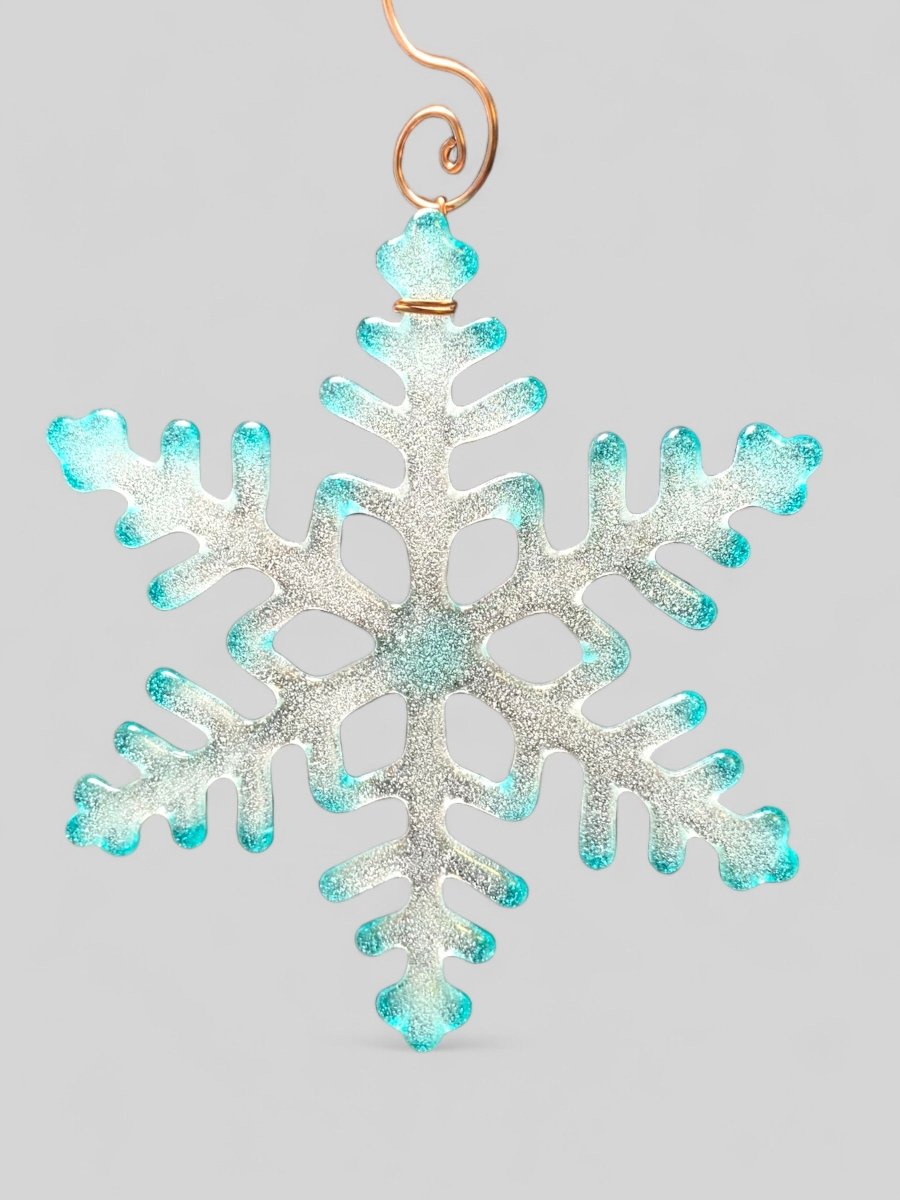 Large Glass Snowflake Ornament