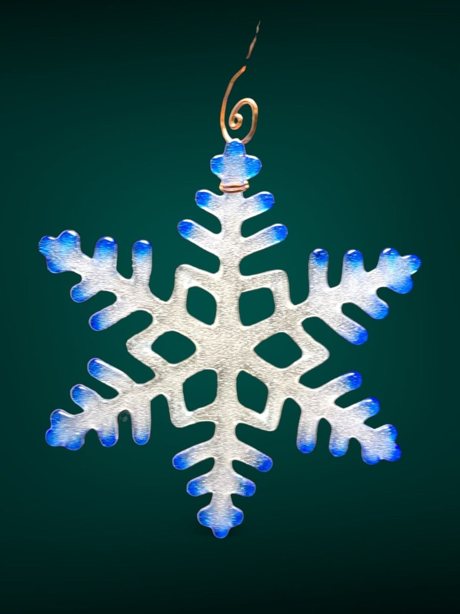 Large Glass Snowflake Ornament