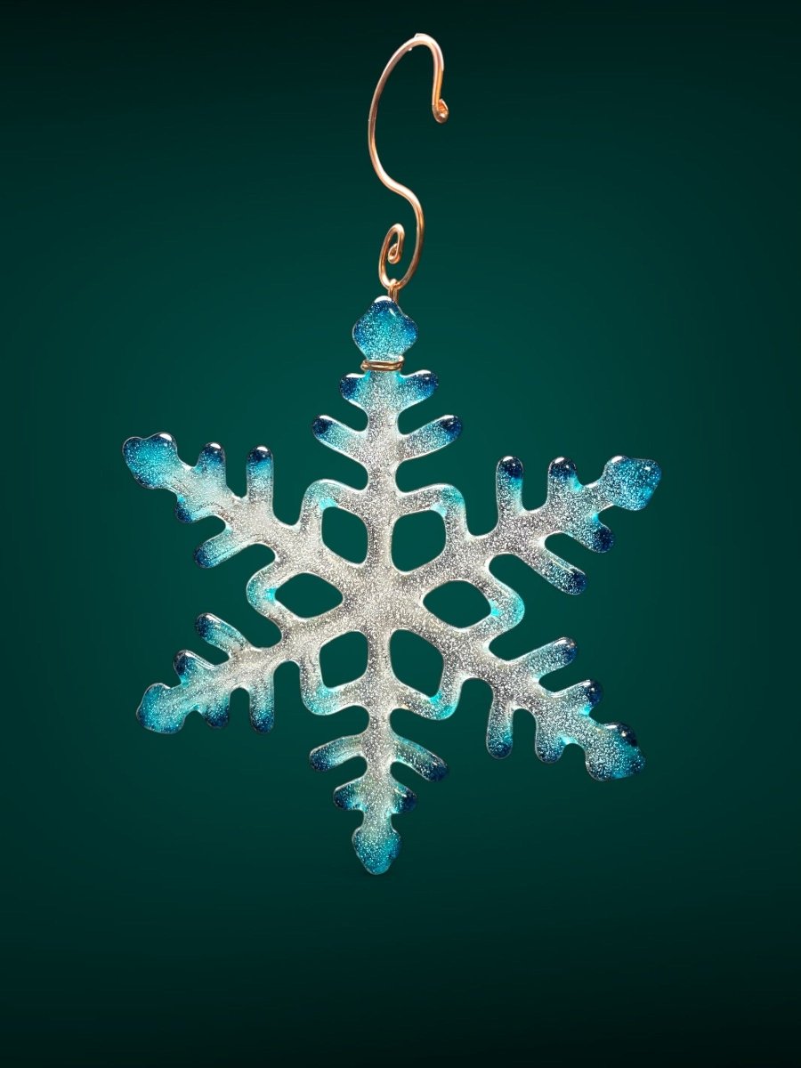 Large Glass Snowflake Ornament