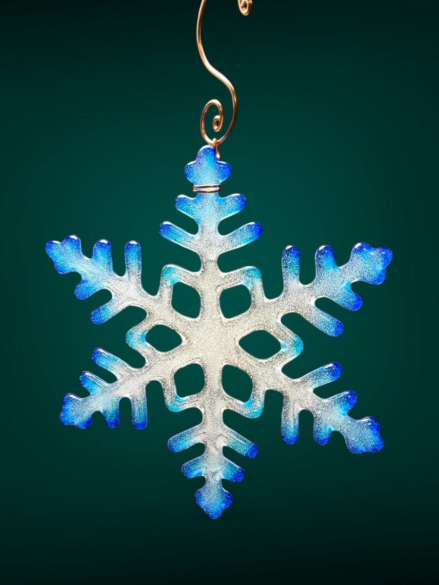 Large Glass Snowflake Ornament