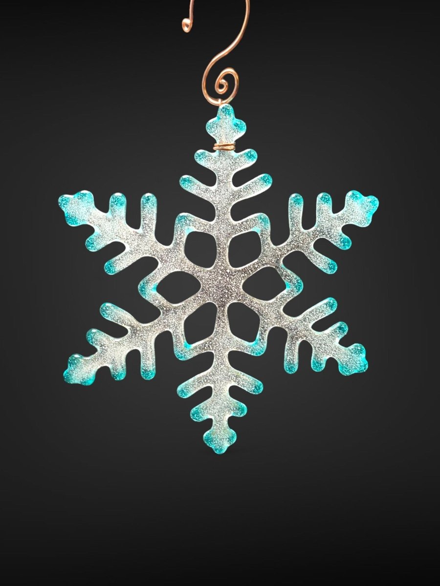 Large Glass Snowflake Ornament