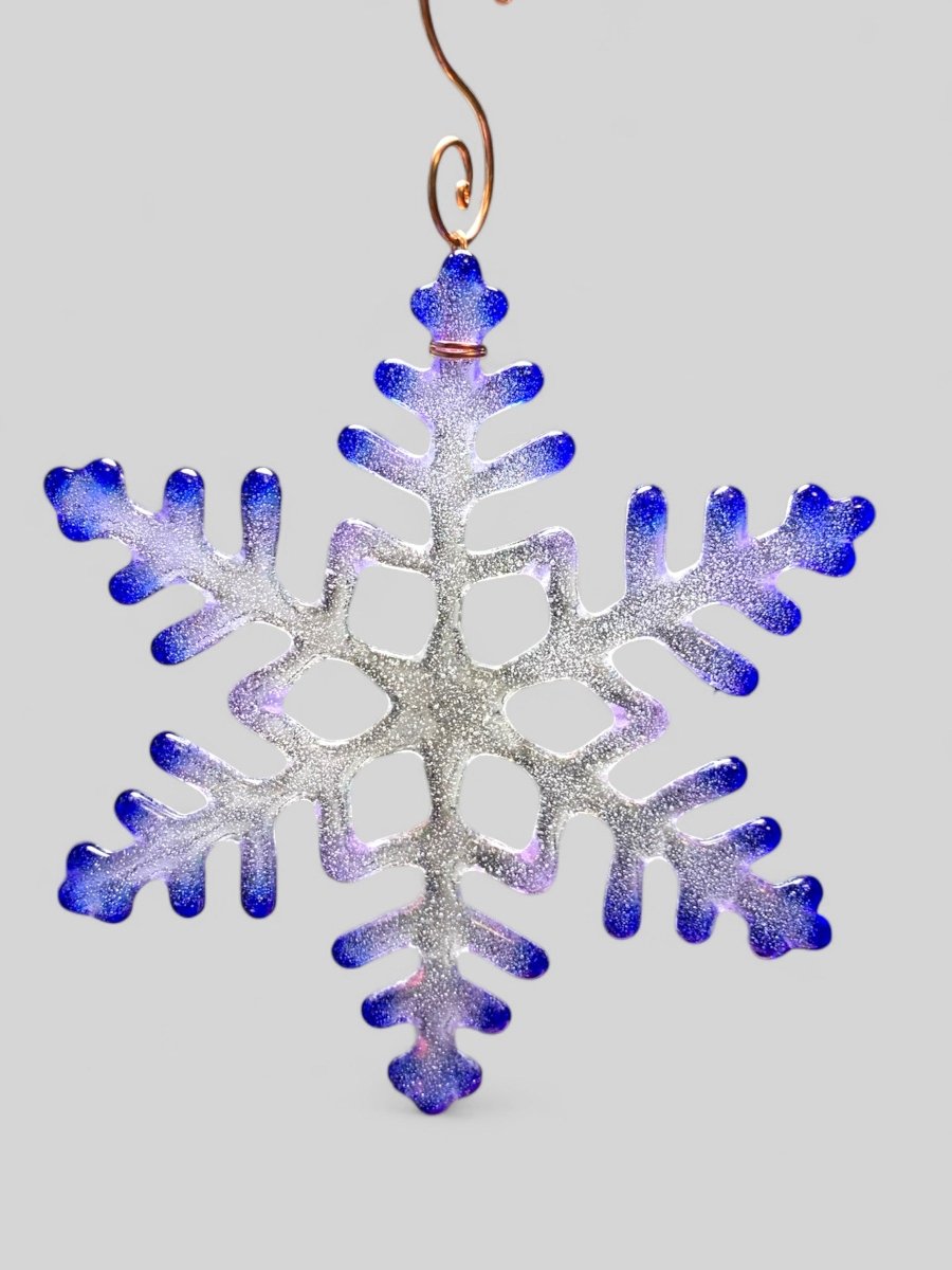 Large Glass Snowflake Ornament