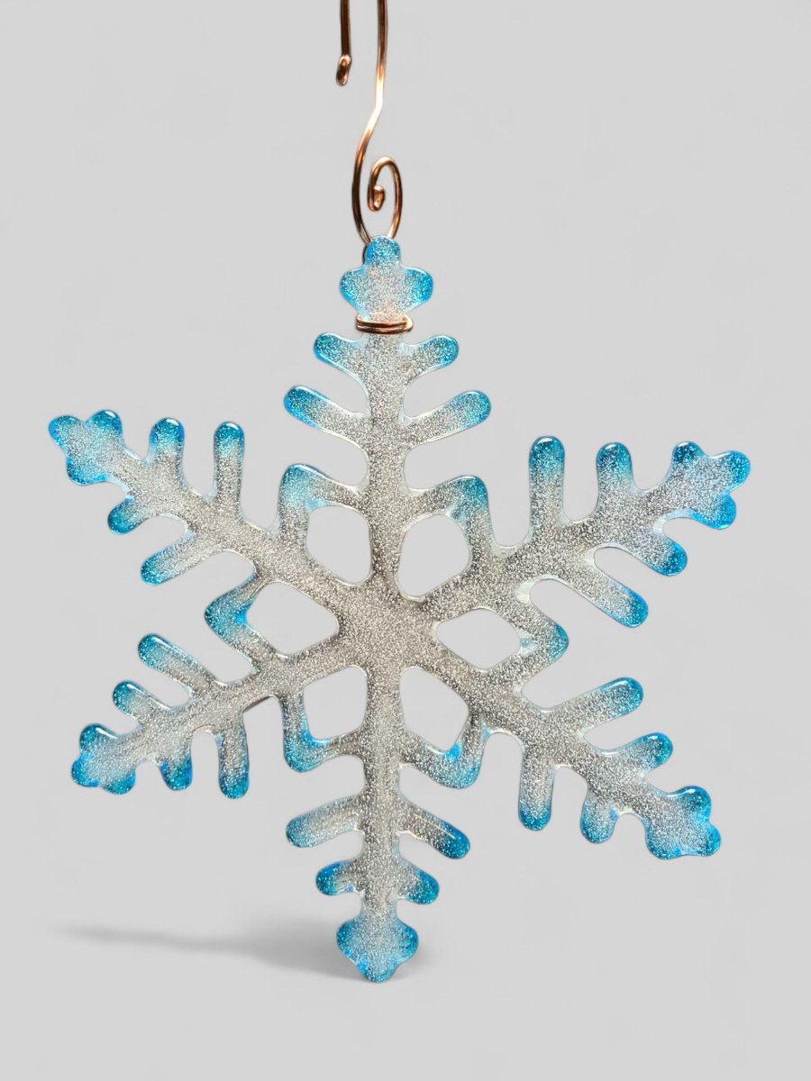 Large Glass Snowflake Ornament