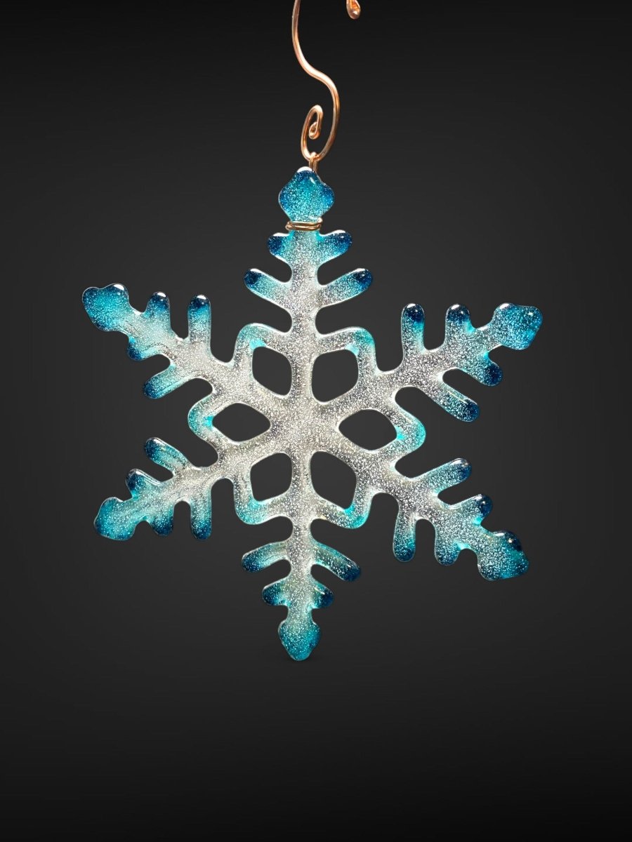 Large Glass Snowflake Ornament