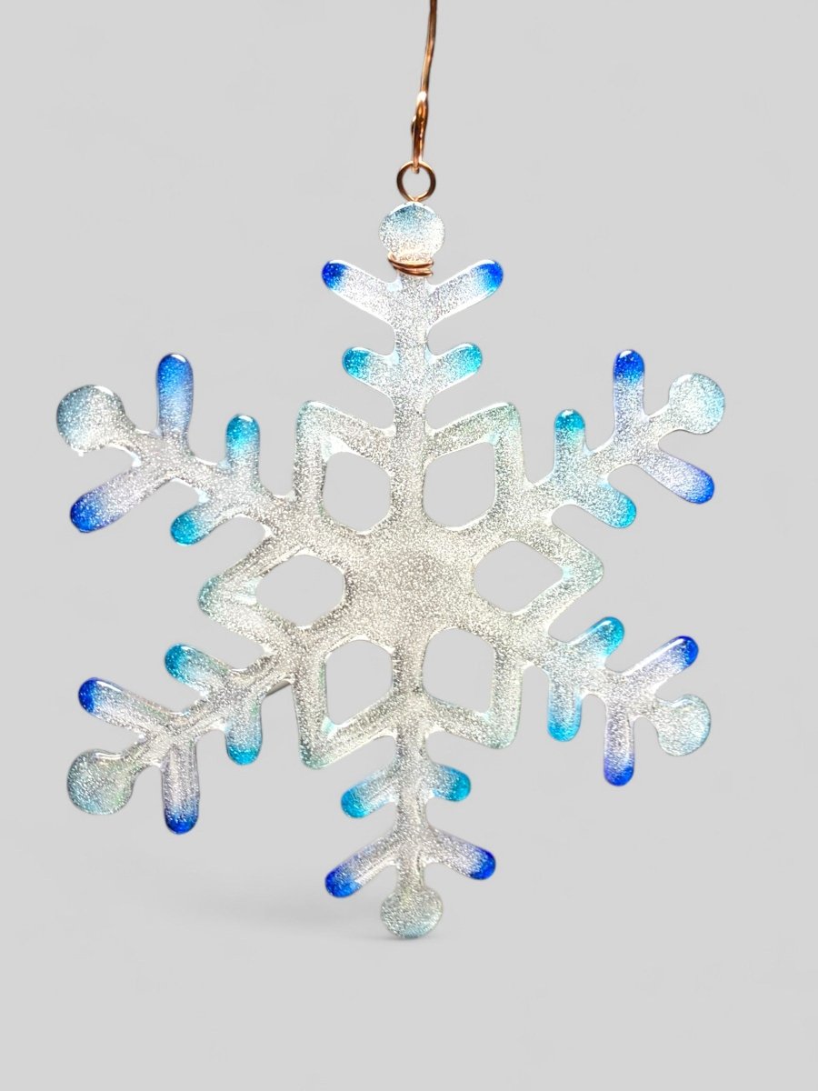 Large Glass Snowflake Ornament