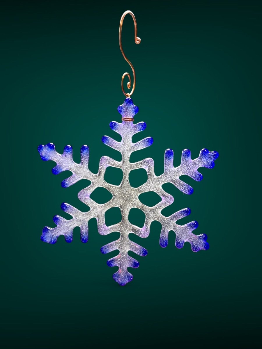 Large Glass Snowflake Ornament