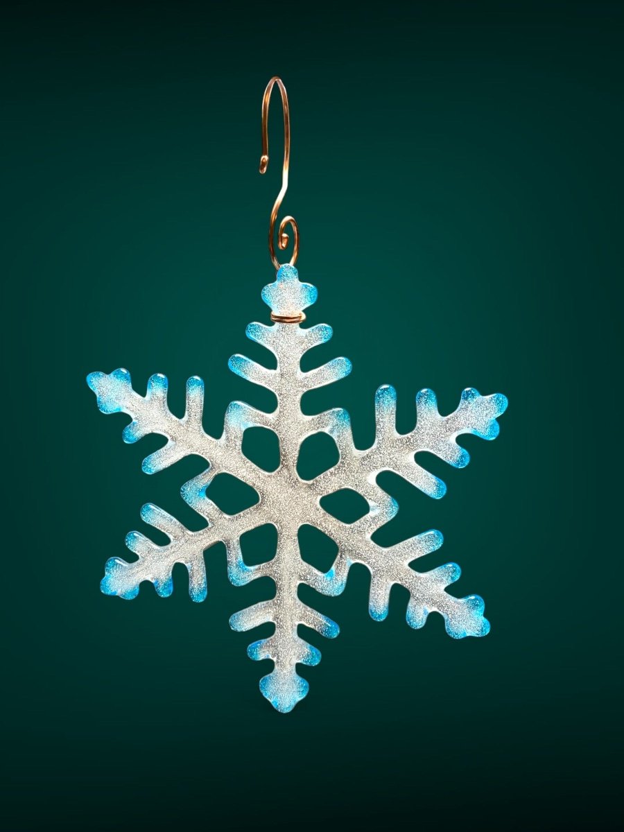 Large Glass Snowflake Ornament