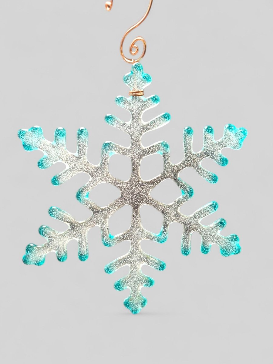 Large Glass Snowflake Ornament