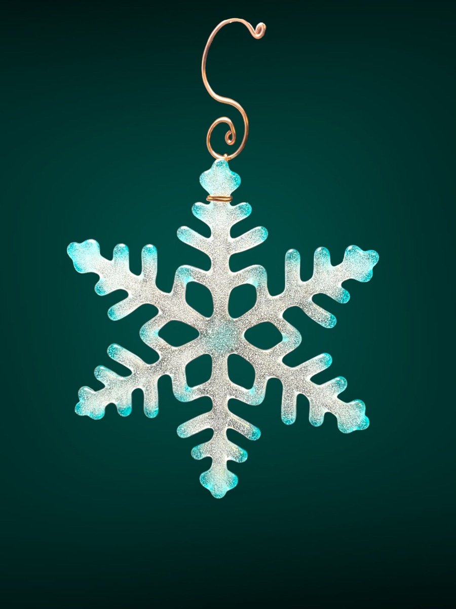 Large Glass Snowflake Ornament