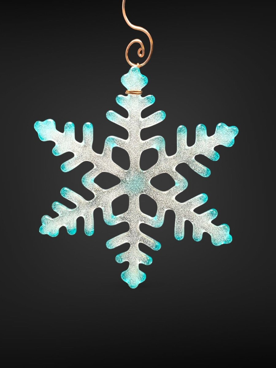 Large Glass Snowflake Ornament