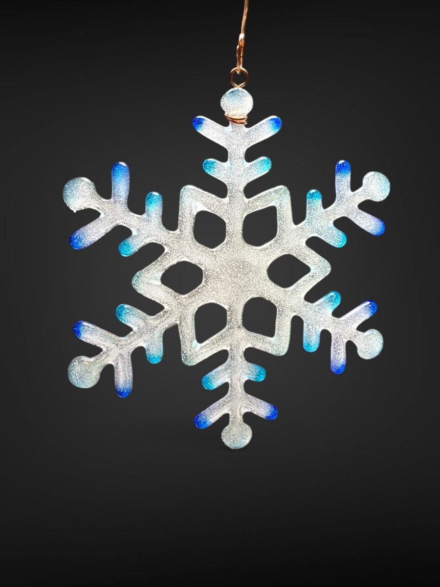 Large Glass Snowflake Ornament