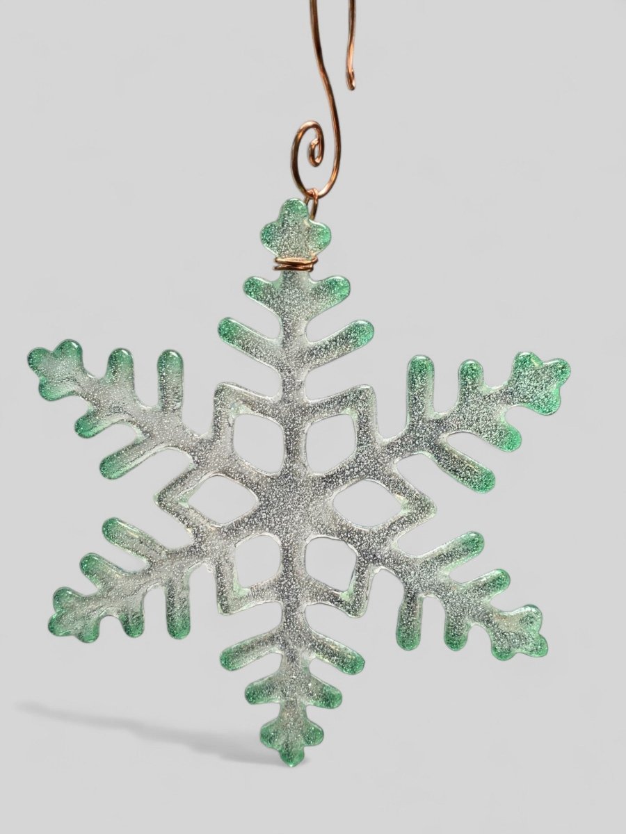 Large Glass Snowflake Ornament