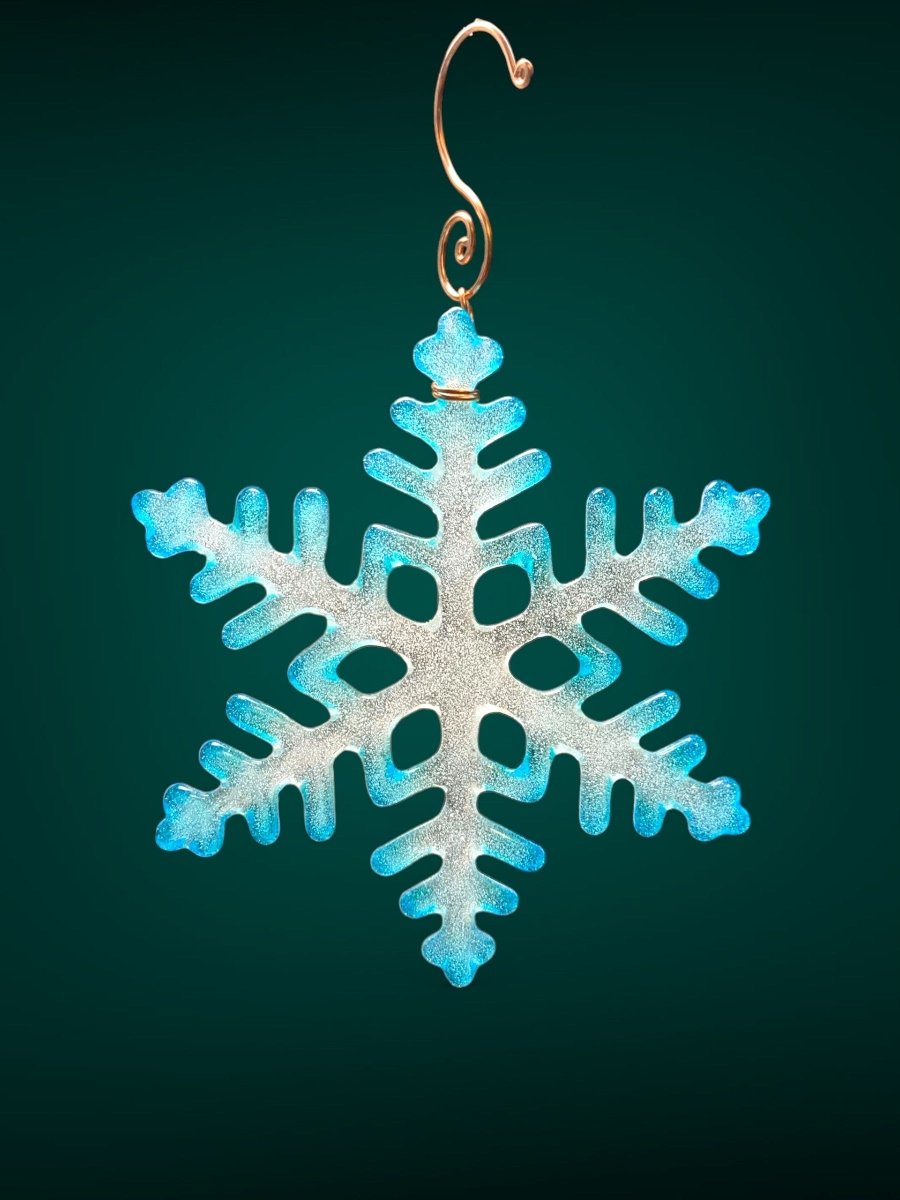 Large Glass Snowflake Ornament