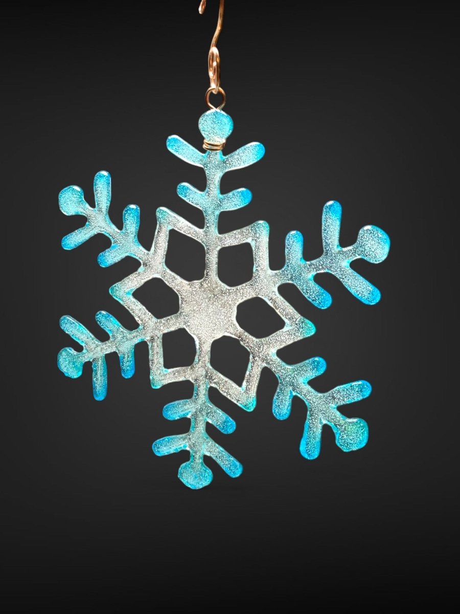 Large Glass Snowflake Ornament